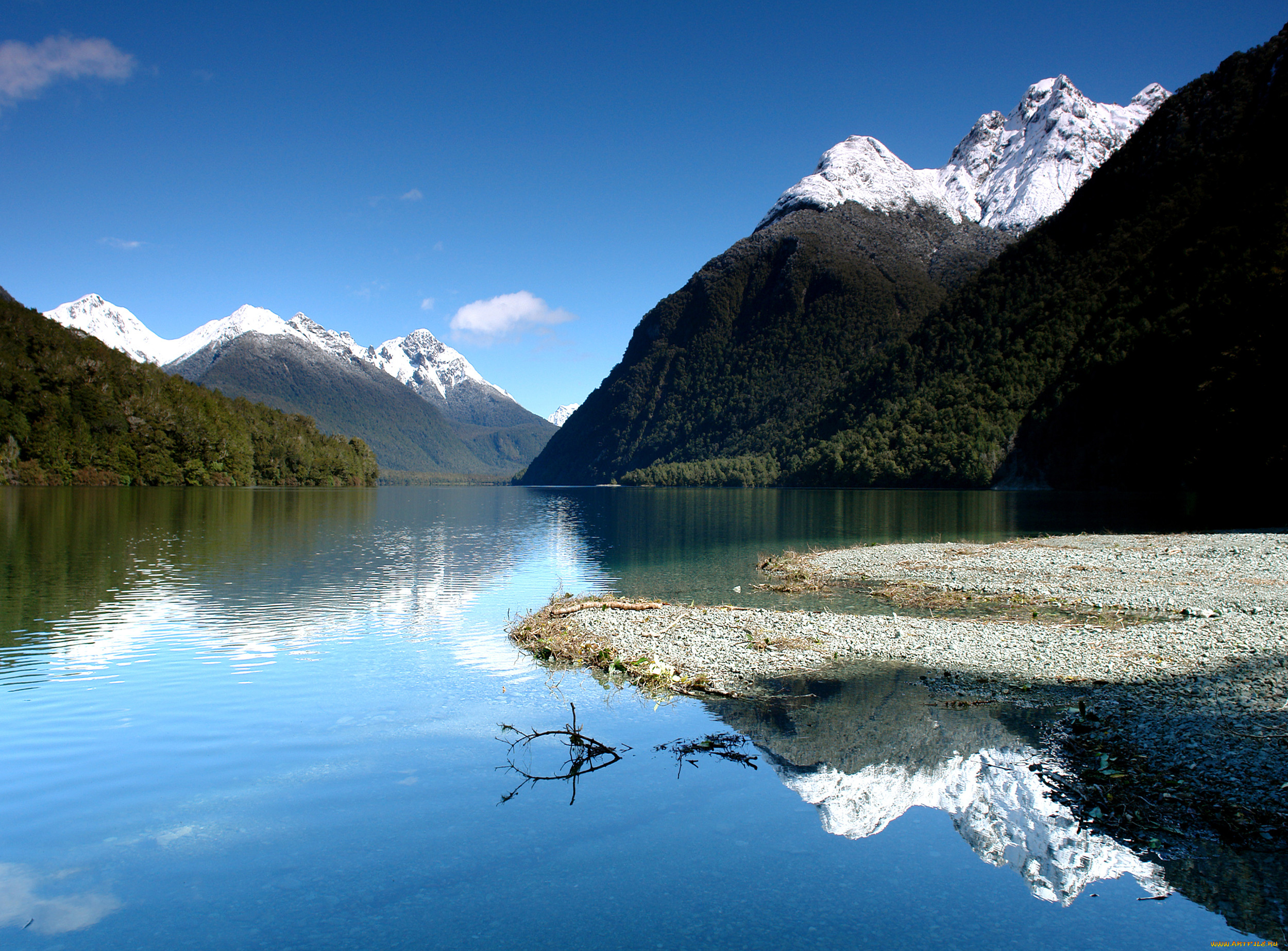 lake, gunn, fiordland, , , , , 